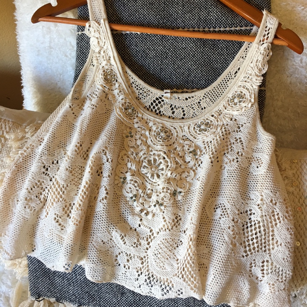 Willow & Clay Crochet Crop Top